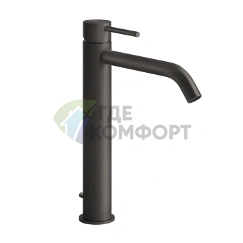Смеситель для раковины GESSI 316 высокий, цвет brushed black metal (54003#707) - фото 1