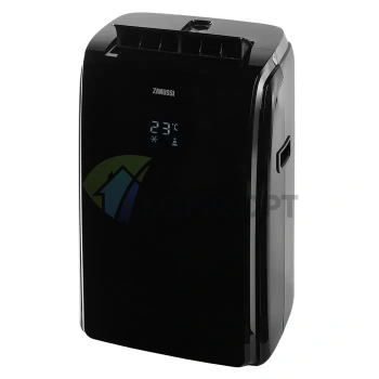 Мобильный кондиционер Zanussi Massimo ZACM-09 MS/N1 Black (черный) - фото 1