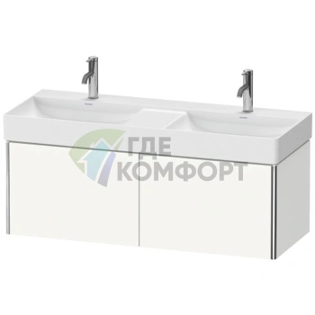 Тумба подвесная Duravit XSquare White High Gloss с двумя выдвижными ящиками (XS406402222) - фото 1
