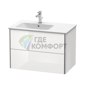 База под раковину Duravit XSquare подвесная белая глянцевая с двумя выдвижными ящиками 810x478x560 мм (XS417602222) - фото 1