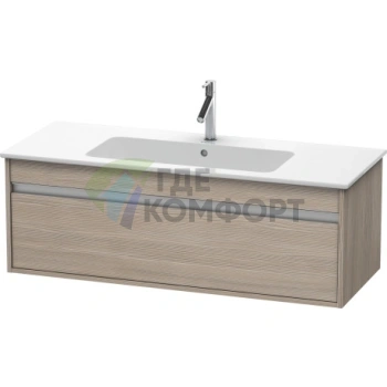 Тумба Duravit Ketho для раковины ME by Starck, 1 ящик, 410×1200×475 мм, цвет серебристая сосна (KT642103131) - фото 1