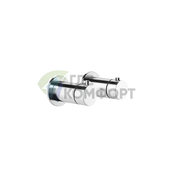 Термостат для душа Gessi Ingranaggio встраиваемый с двумя выходами, цвет Finox Brushed Nickel (63333#149) - фото 1