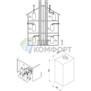 Газовый конденсационный двухконтурный настенный котел Baxi LUNA Platinum+ 1.32 GA - фото 3