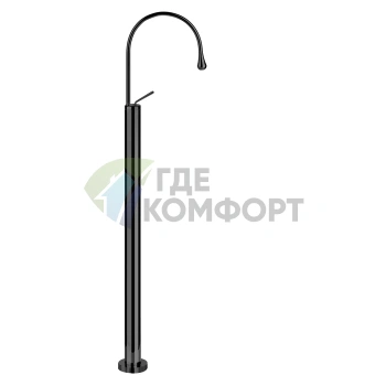 Напольный смеситель Gessi Goccia для раковины (без встраиваемой части), черный (33624#299) - фото 1