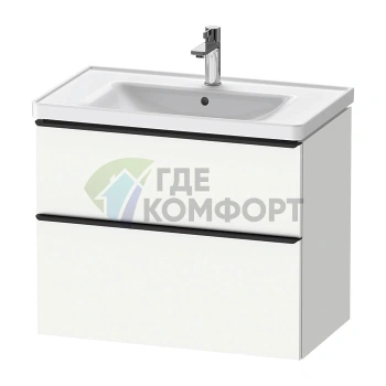 Подвесная тумба Duravit D-Neo с 2 ящиками, 784x452x625 мм, белый матовый, для раковины (DE435501818) - фото 1