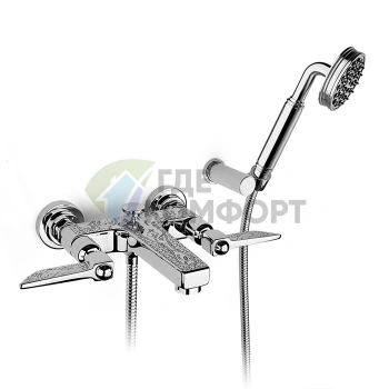 Смеситель для ванны Nicolazzi Liberty настенный, хром (1002CR16) - фото 1