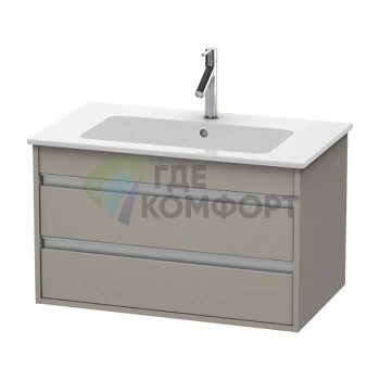 База под раковину Duravit Ketho для ME by Starck с 2 выдвижными ящиками, 480x800x475 мм, цвет Terra (KT642901414) - фото 1