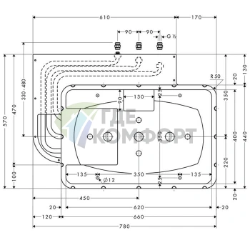 Скрытая часть HG для Raindance Rainmaker (28414180) - фото 2