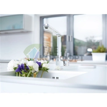 Смеситель Grohe Eurocube 31255000 для кухни однорычажный с хромированным покрытием - фото 2
