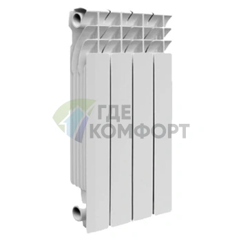 Радиатор биметаллический Smart Installations 500004 BiEasy One 500 4 секции - фото 1