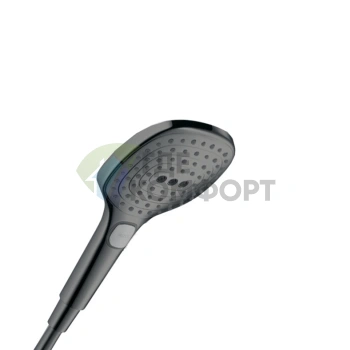 Ручной душ HG Raindance Select E, 120 мм, 1jet, шлифованный черный хром (26520340) - фото 1