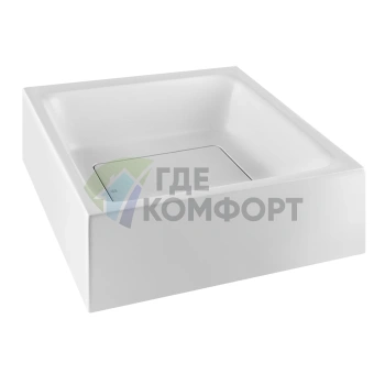 Подвесная раковина Gessi Rettangolo 42x42 см — матовый белый - фото 1