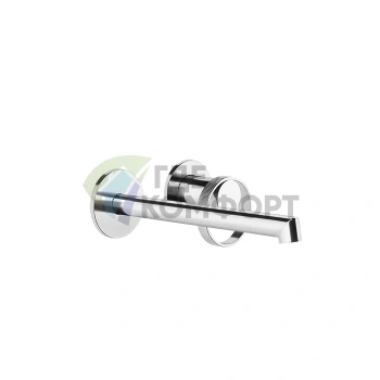 Настенный смеситель Gessi Anello с изливом 194-214 мм, хром (63383#031) - фото 1