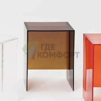Табурет Laufen Kartell пластиковый, 33x28x46.5 см, цвет янтарь (3.8933.0.081.000.1) - фото 1