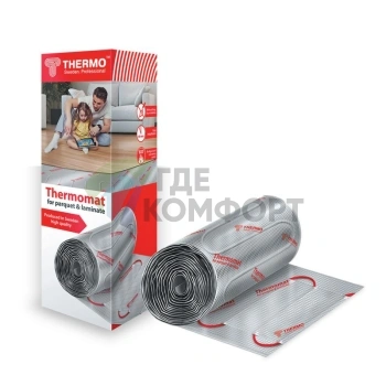 Теплый пол Thermo Thermomat TVK-130 LP 10м2 нагревательный кабель на фольге