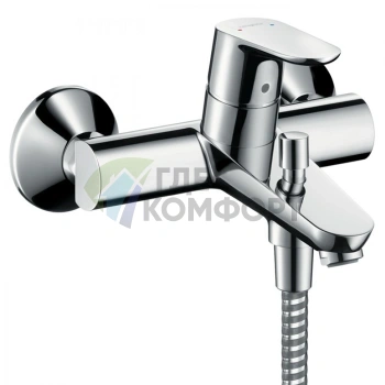 Настенный смеситель для ванны Hansgrohe Focus с вакуумным переключателем (31940000) - фото 1