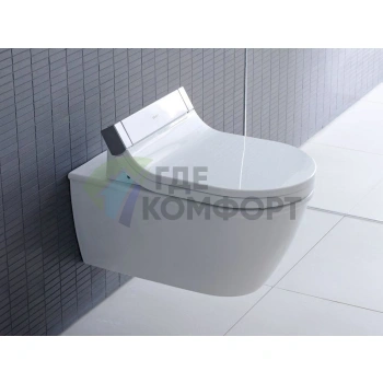 Подвесной унитаз Duravit Darling New с функцией биде SensoWash (2544590000) - фото 3