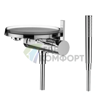 Смеситель для ванны Laufen Kartell с ручным душем, хромированный (3.2133.9.004.141.1) - фото 1