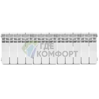 Радиатор алюминиевый литой Konner Lux 80/350-12 секций - фото 2