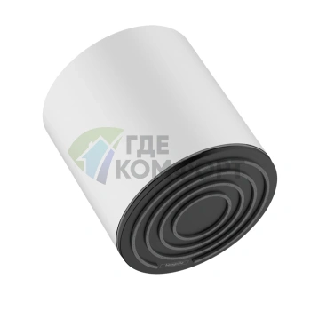 Верхний душ Hansgrohe Pulsify 105 мм с EcoSmart, белый матовый/графит (24132700) - фото 1