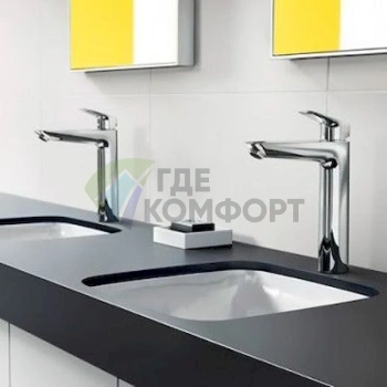 Стильный смеситель Hansgrohe Logis 71090000 для раковины - фото 3