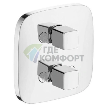 Смеситель для ванны с душем Hansgrohe PuraVida iControl 15777000 с переключателем потоков