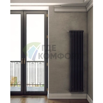 Радиатор стальной трубчатый Arbonia 2180/06 N12 3/4 SF-3 Anthrazit metallic с боковым подключением - фото 2
