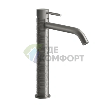 Высокий смеситель GESSI 316 для раковины, сталь матовая (54306#239) - фото 1