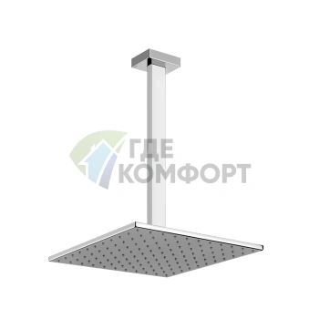 Душевая система Gessi Rettangolo с потолочным креплением 300x300 мм (15199#031) - фото 1
