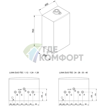 Газовый конденсационный настенный котел Baxi LUNA Duo-tec+ 40 GA - фото 3