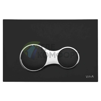 Элегантная кнопка смыва VitrA 740-0411 в черном цвете для инсталляций