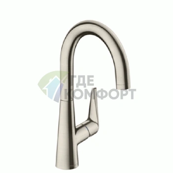 Кухонный смеситель Hansgrohe Talis S M51 однорычажный, цвет под сталь (72810800) - фото 1