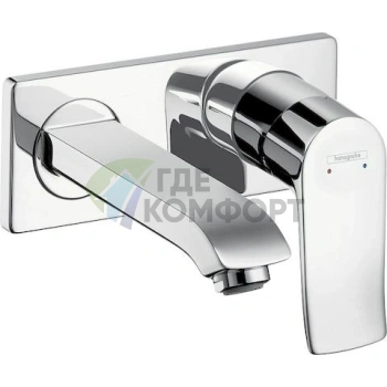 Смеситель для раковины Hansgrohe Metris 31085000 - фото 1
