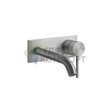Встраиваемый смеситель GESSI 316 с изливом 147 мм, цвет steel brushed (54088#239) - фото 1