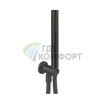 Душевой набор Fantini Milano FIT с матовым покрытием Gun Metal PVD (86 P5 8093) - фото 1