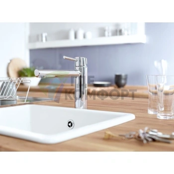 Смеситель Grohe Concetto 31128000 для кухни: эргономичный однорычажный смеситель - фото 2