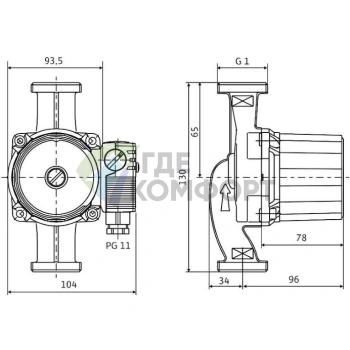 Циркуляционный насос Wilo STAR-RS 15/4-130 - фото 2