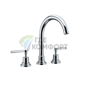 Смеситель для раковины Nicolazzi Mac Kinley 05 на 3 отверстия, хром (2208CR29) - фото 1
