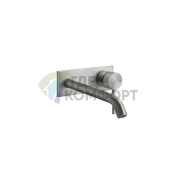 Встраиваемый смеситель для раковины GESSI 316 с изливом 200-170 мм, цвет steel brushed (54390#239) - фото 1