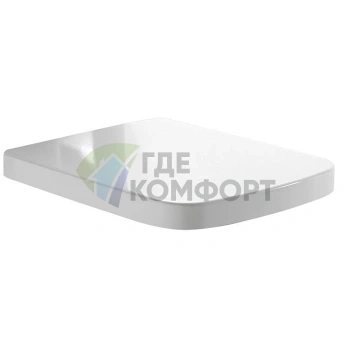 Сиденье для унитаза GLOBO Relais с микролифтом, белое/хром (RE020BI bi/cr) - фото 1