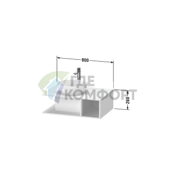 Подвесная тумба Duravit D-Neo Compact: Стиль Black Oak и компактность для вашей ванной (DE492801616) - фото 2