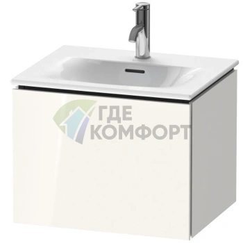 Тумба подвесная Duravit L-Cube White High Gloss 400x520x421 мм с выдвижным отделением (LC613402222) - фото 1
