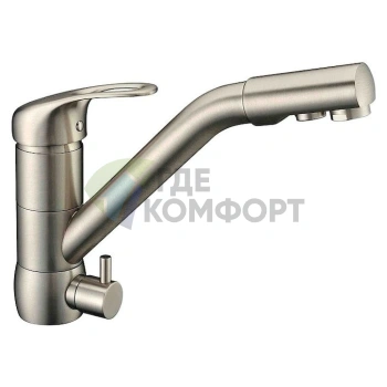 Смеситель для кухни Zorg ZR 400 KF-12 satin с системой фильтрации Clean Water - фото 1
