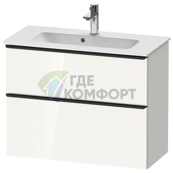 Подвесная тумбочка Duravit D-Neo Compact: белый высокоглянцевый, 1 ящик (DE436902222) - фото 1