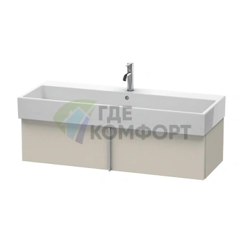 База под раковину Duravit VA с выдвижным ящиком, 298x1184x431, серо-коричневый (VA612909191) - фото 1