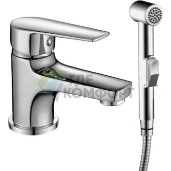 Смеситель для раковины Rossinka S S35-15 с гигиеническим душем - фото 1