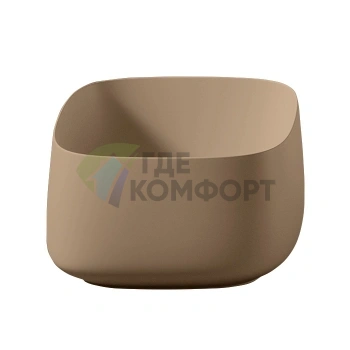 Раковина Artceram Cognac 43x43 см накладная цвет tortora (COL006 40 00)