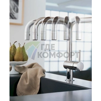 Смеситель Grohe Minta 32322000 для кухни с выдвижным изливом и экономией воды - фото 3