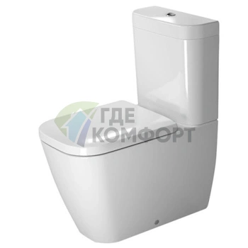 Бачок унитаза Duravit Happy D.2 с двойным смывом, белый, подключение снизу слева (934100005) - фото 1