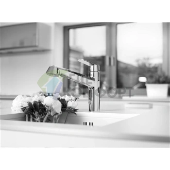 Смеситель Grohe Eurodisc Cosmopolitan для кухни: однорычажный, стильный, практичный - фото 4